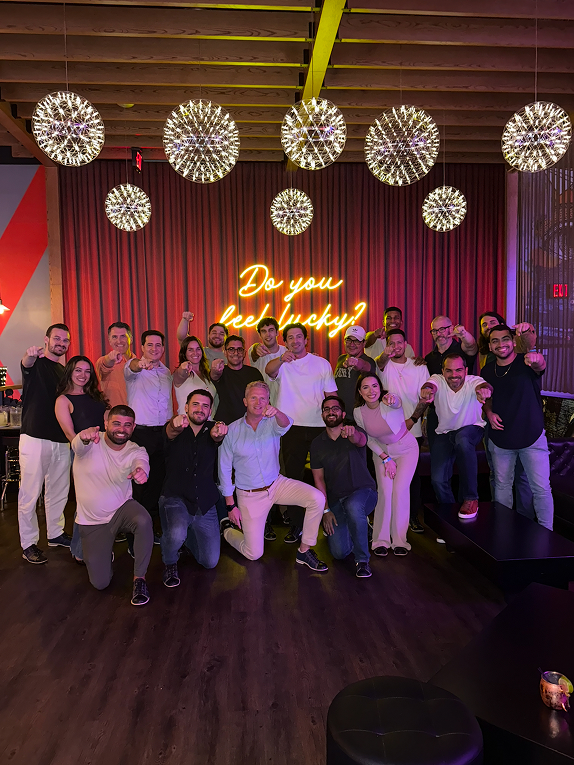 One Park Financial Grovies Standing for a photo